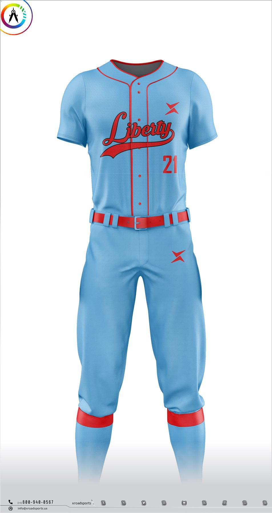 Custom xACE Baseball Swift Liberty Uniform